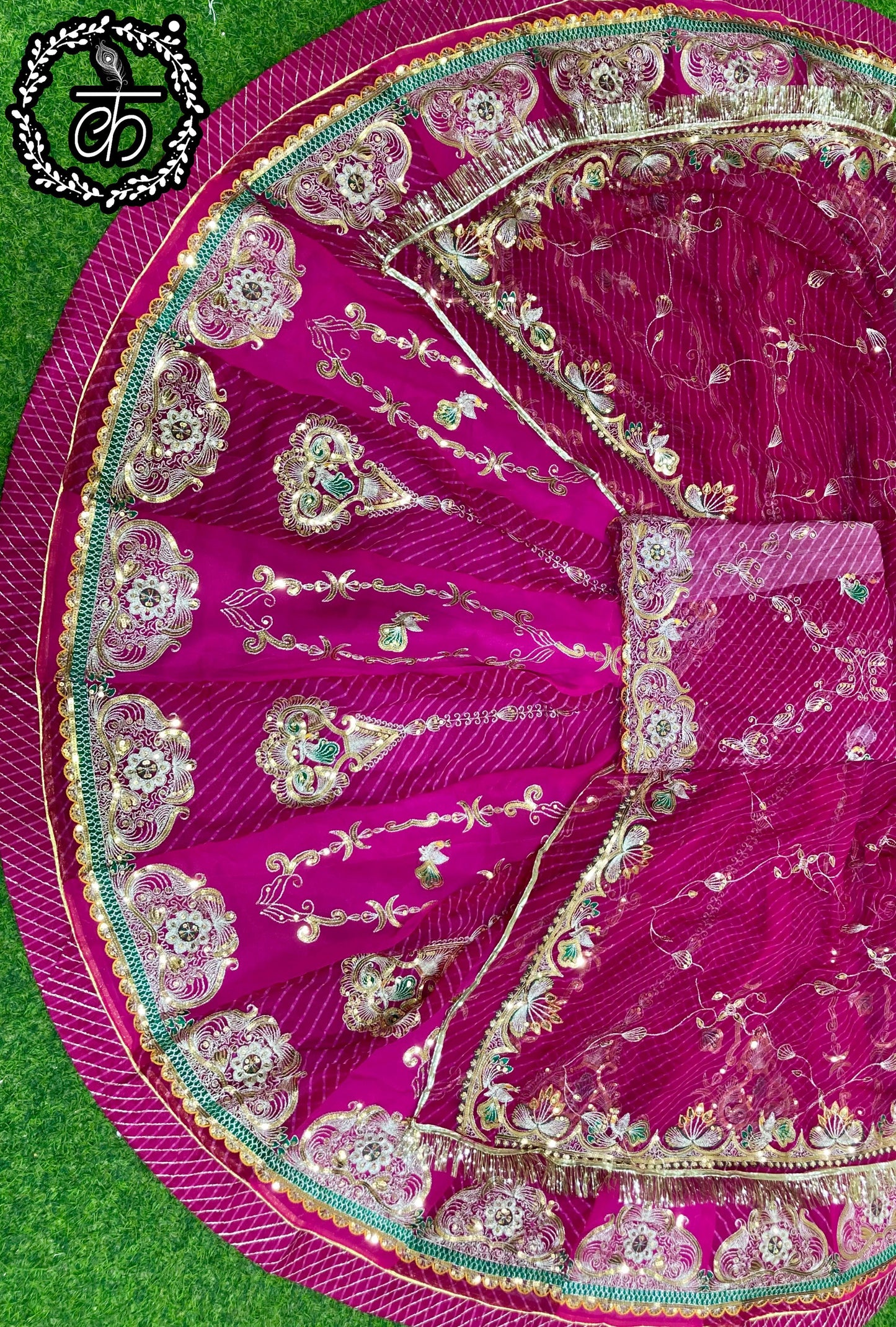 DESIGHNER LEHARIYA BEAUTIFUL POSHAK