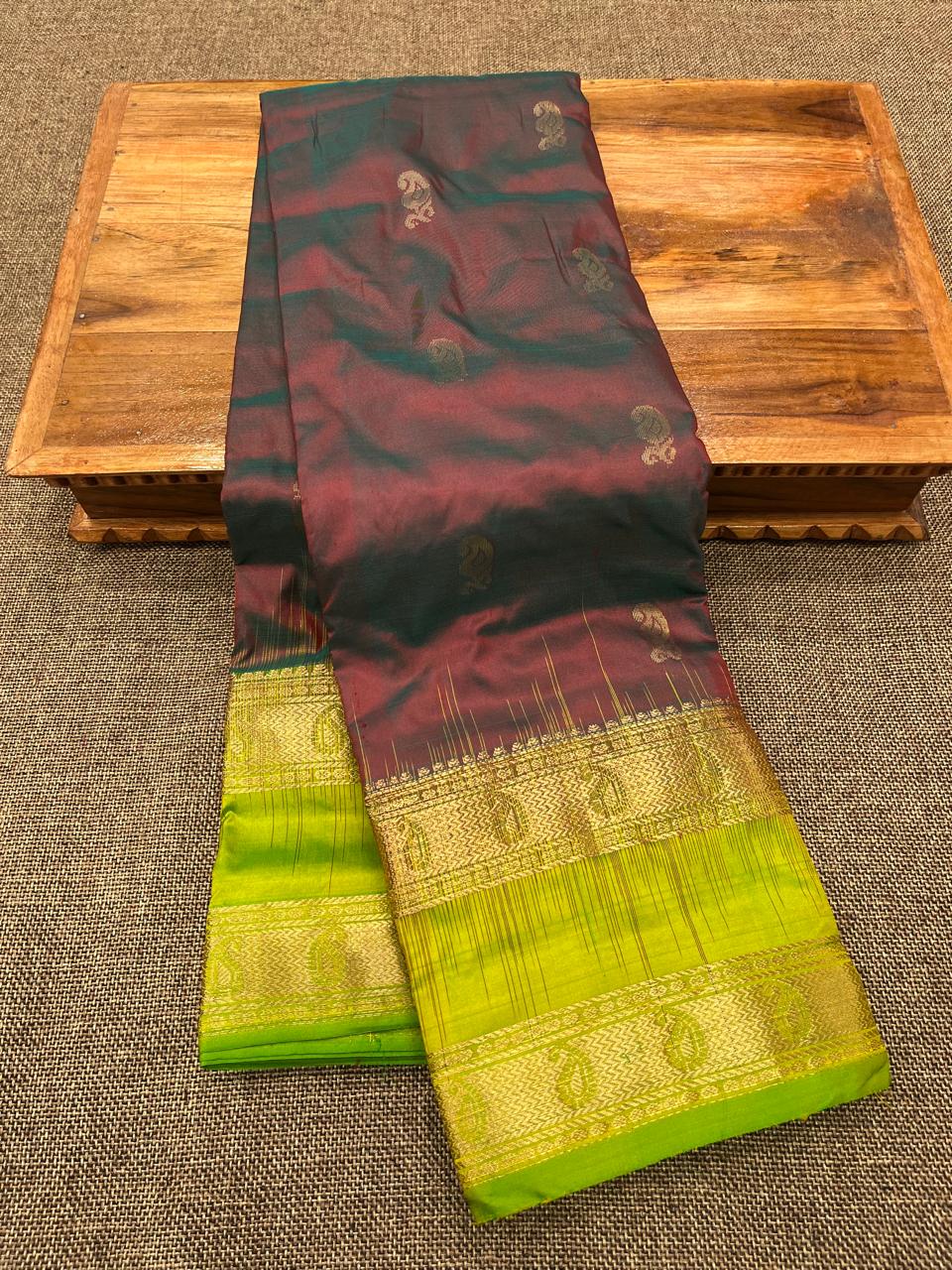 Kanjivaram pure silk paithani saree