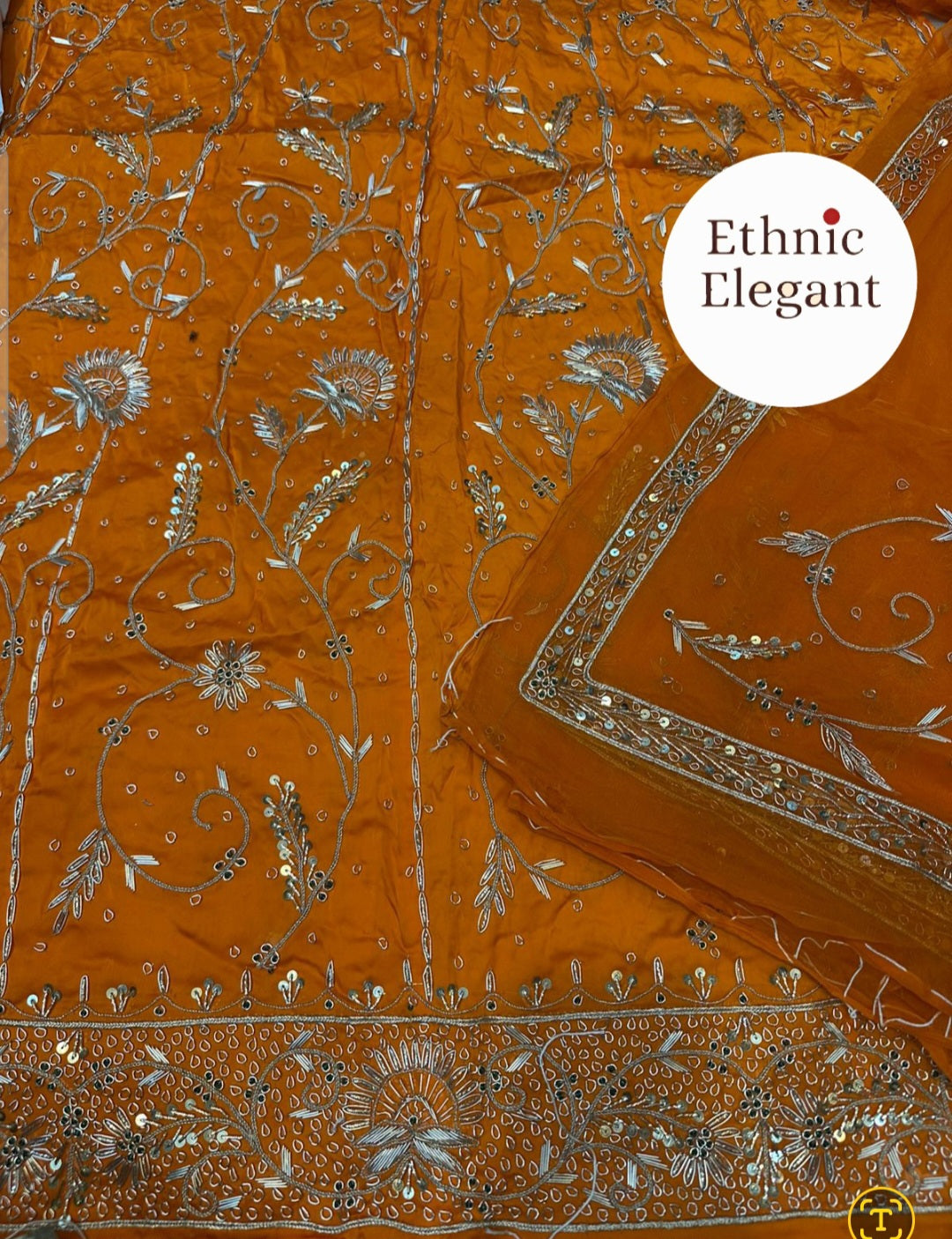 Bembar satin thakurji pure odhna heavy jardoji dabka work poshak