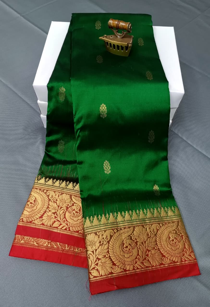 Kohinoor kanjivaram pure silk paithani Saree