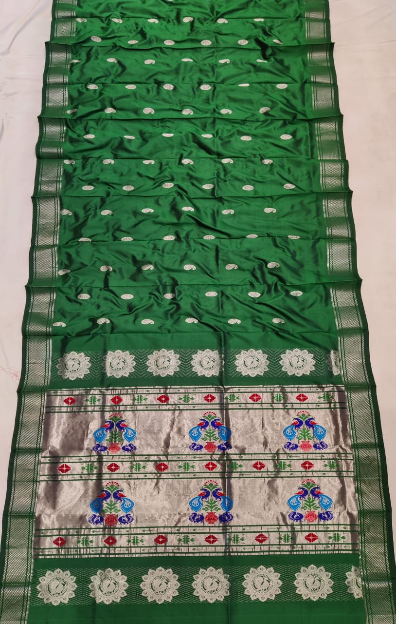 Handloom Maharni Paithani Pure Silk  saree