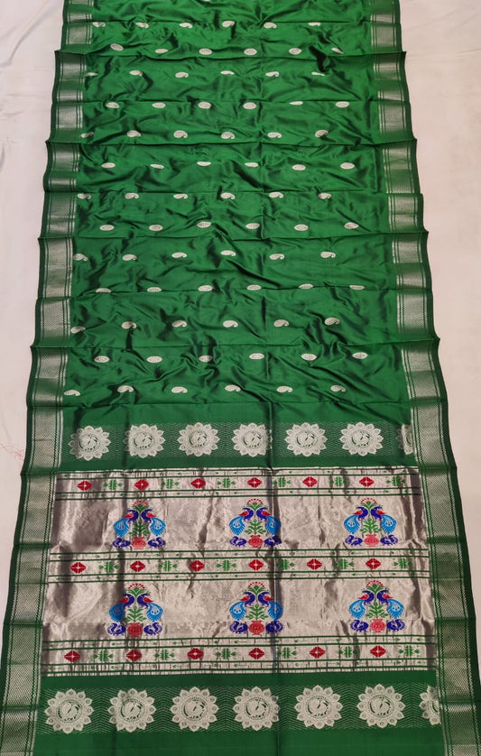 Handloom Maharni Paithani Pure Silk  saree