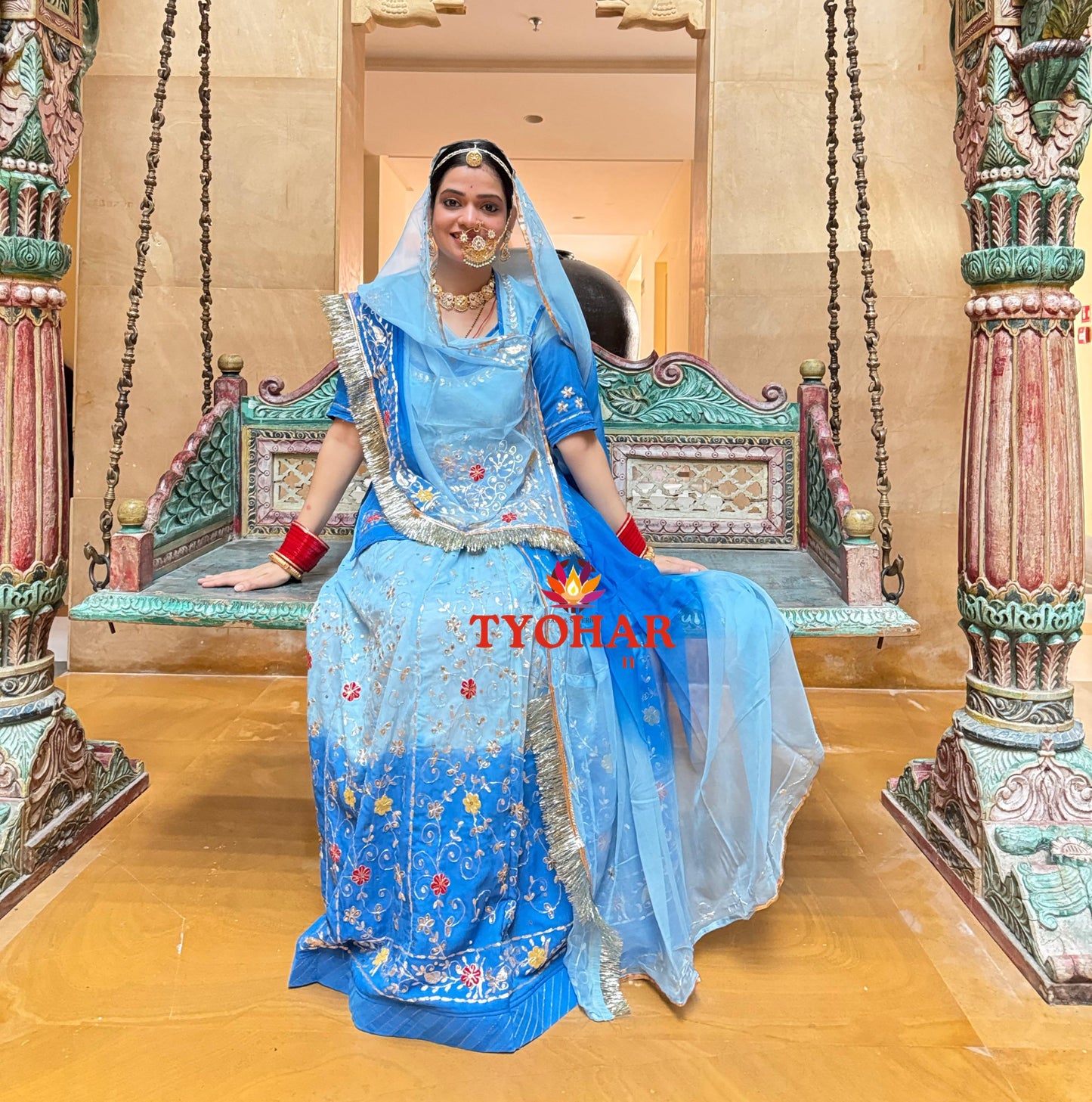 Double saded Royal Rajasthani poshak