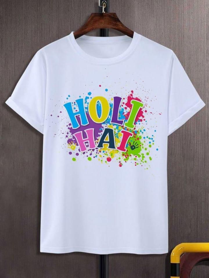 Trendy holi printed T shirt