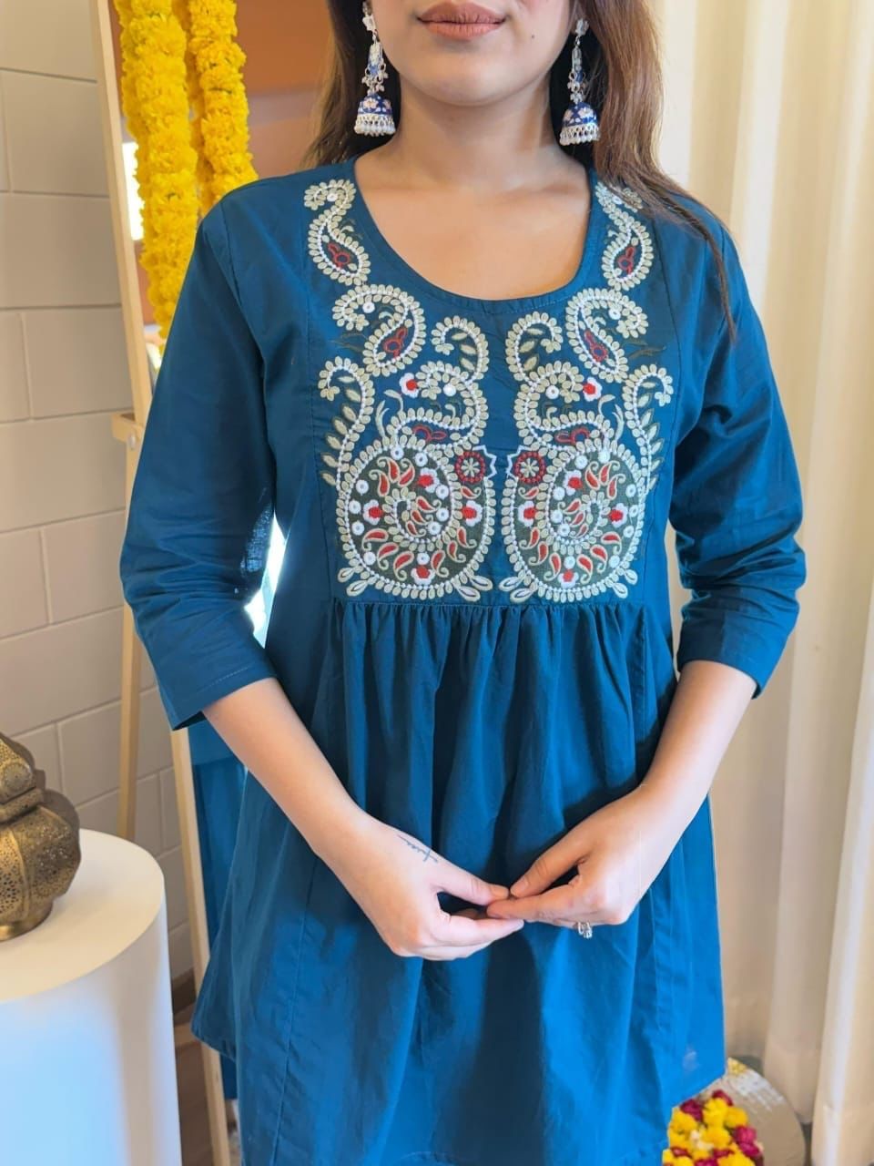 Elegant Embroidered cordset