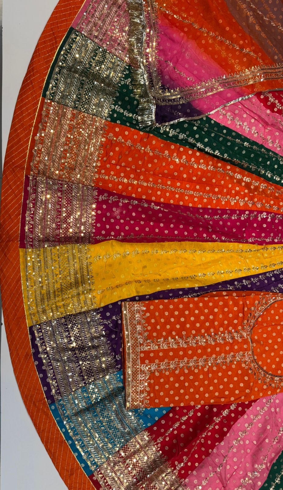 Traditional Multicolour royal Rajasthani poshak  code:kk